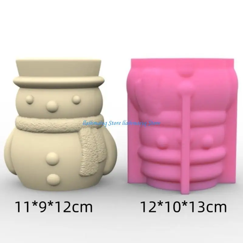 

573B Durable Silicone Mold Silicone Casting Mould Snowman Silicone Craft Moulds