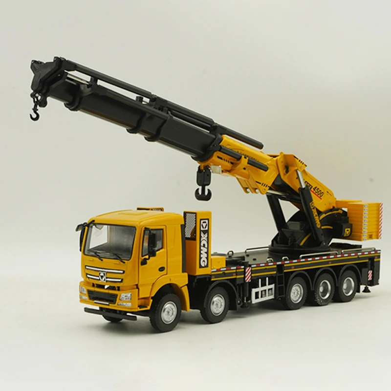 

Diecast Alloy 1:35 Scale XCMG SQZ4500 Folding Arm Heavy Crane Cars Model White Adult Toys Classics Souvenir Gifts Static Display