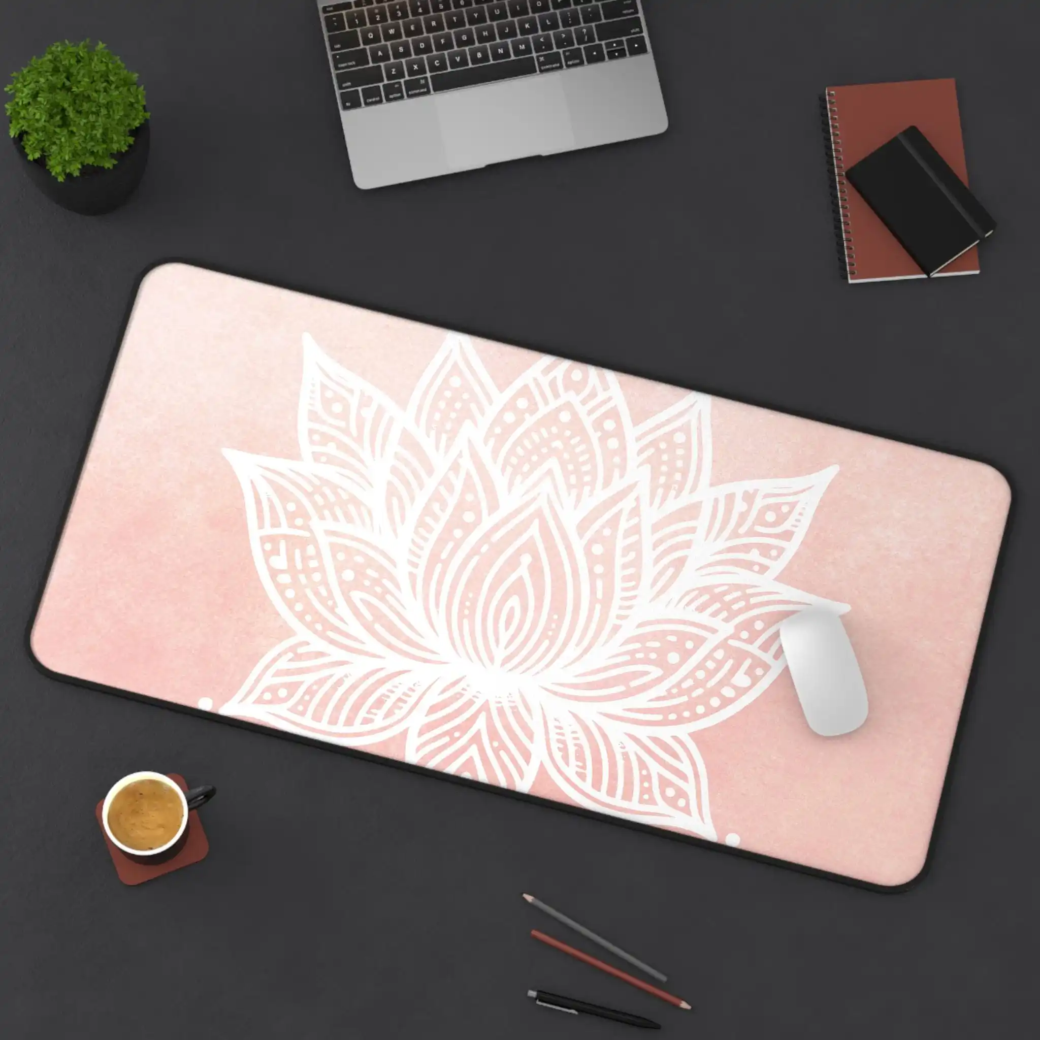 

Pink Lotus Pattern Mousepad,non-slip and Water-resistant Mouse Pad,office Game Table Decoration Mat,the Perfect Gift for Friends