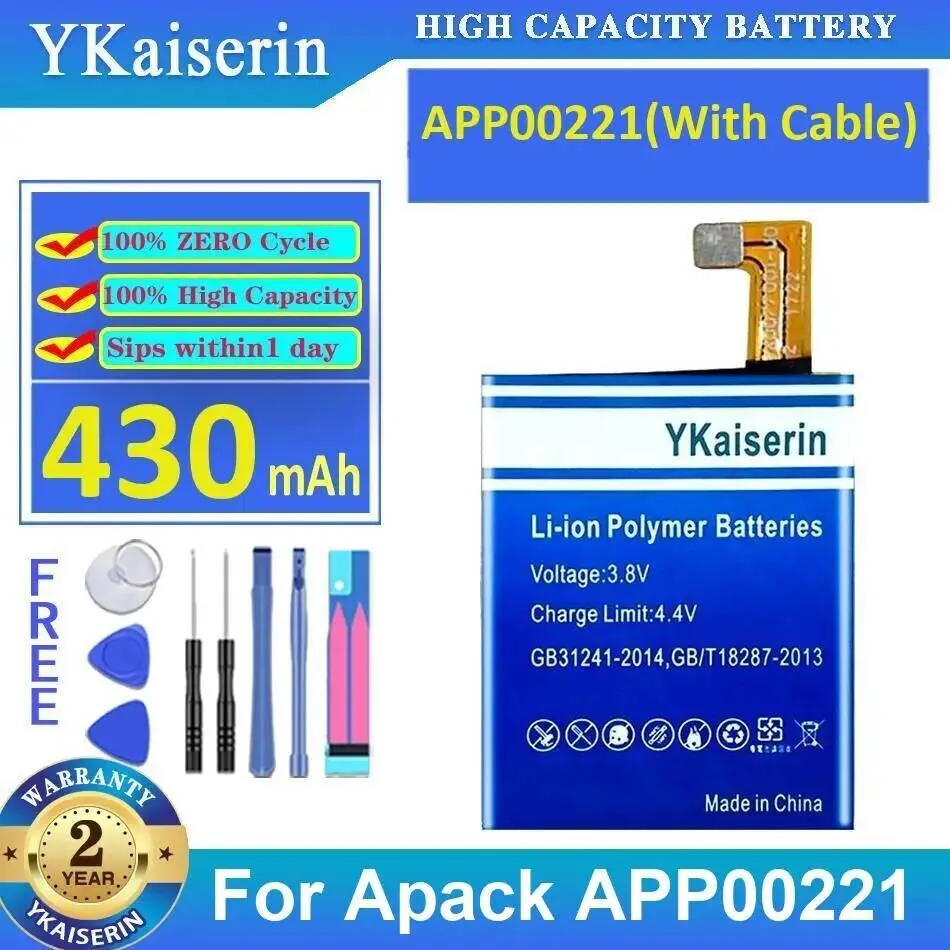 

For Apack APP00221 With Cable 430Mah Battery Durable Reliable Power Supply