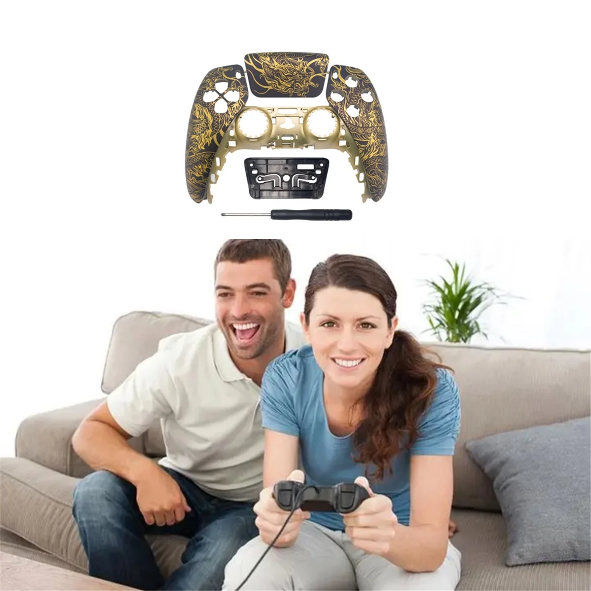 غطاء علوي بديل من Gamepad ، لوحة ألعاب النخبة ، نسخة الجيل الأول ، غطاء أمامي ، جزء مجددة ، G