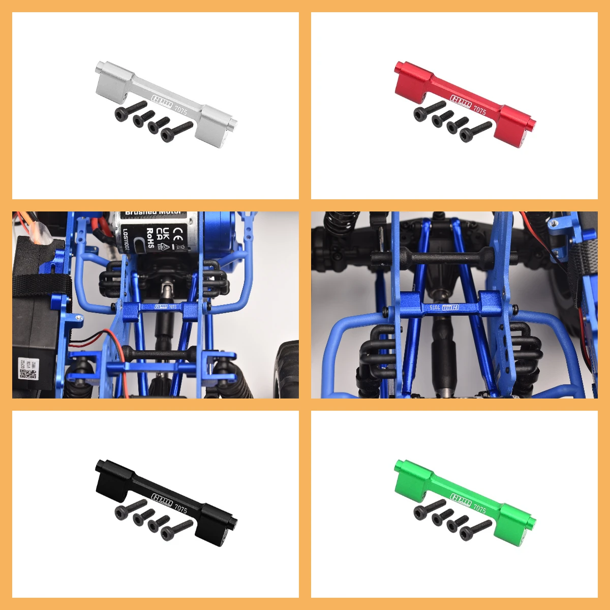 

GPM Alu 7075 Center,Top,Crossbar For LOSI 1/18 Mini LMT Brushed Megalodon 2S LOS01026