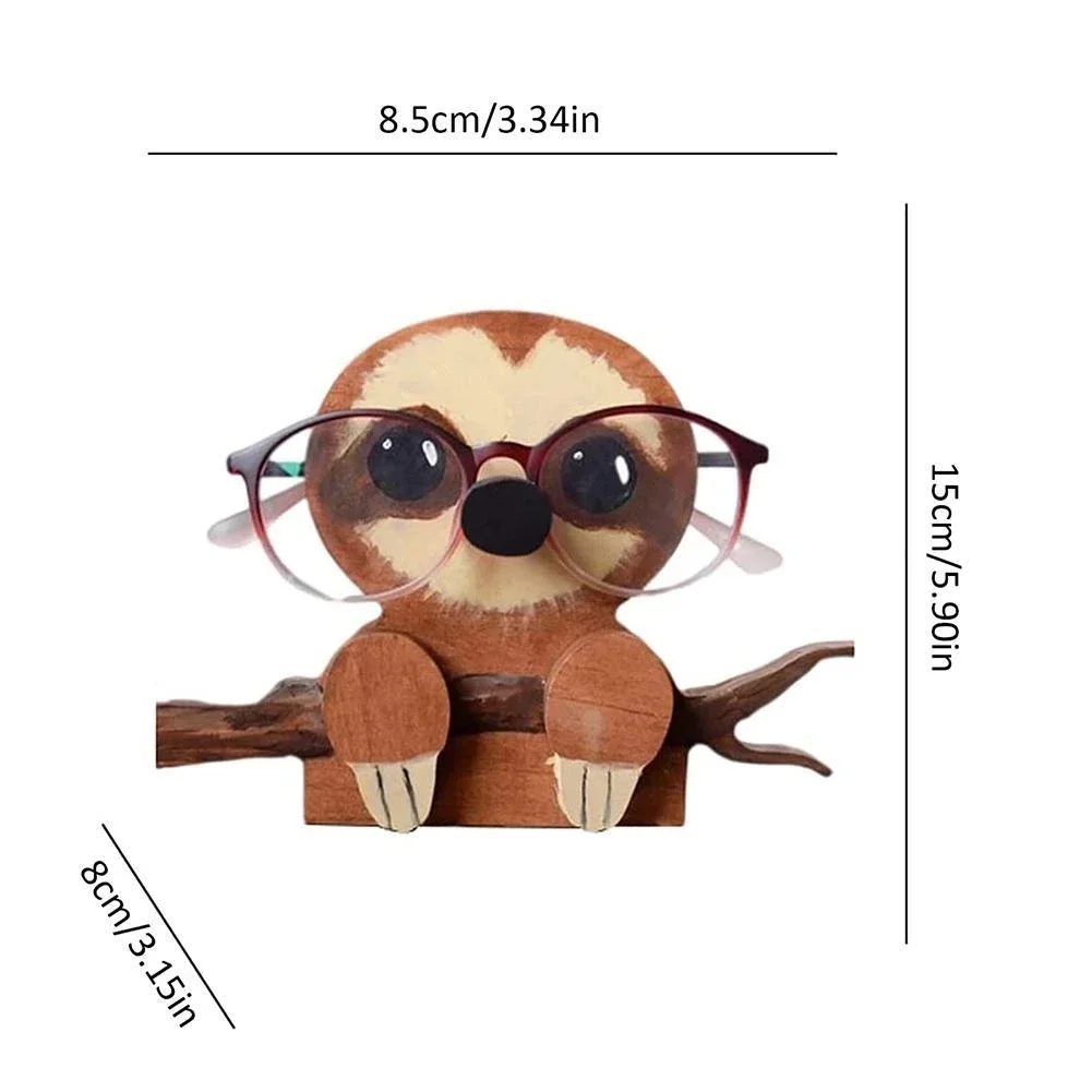 Corgi Dog Glasses Holder Stand Puppy Dog Glasses Frame Christmas Gift Cute Pet Wooden Ornament Sunglasses Eyeglass Display Rack