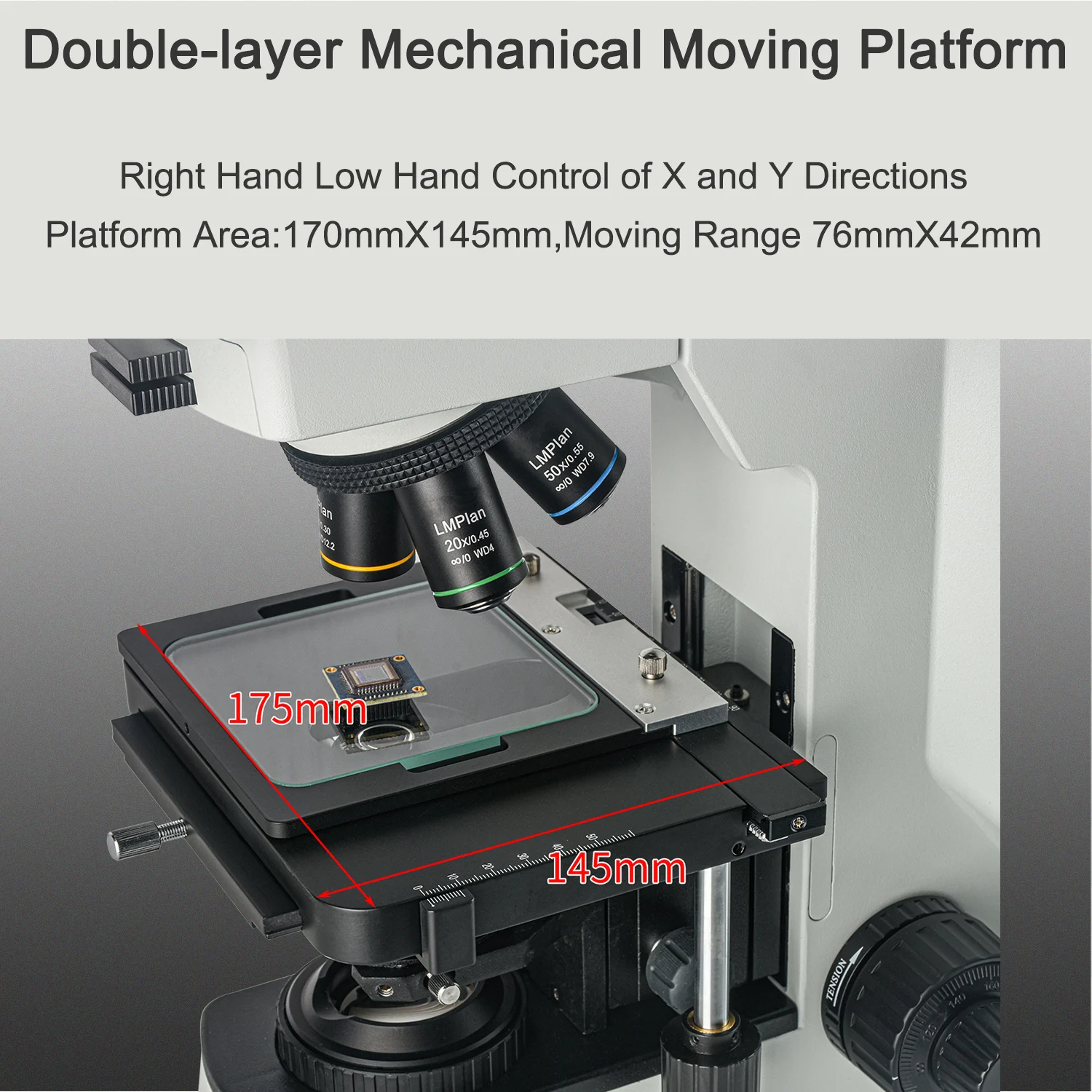 KOPPACE 50X-500X Metallurgical Microscope Upper and Lower Lighting System Can Be Observed by Polarized Light