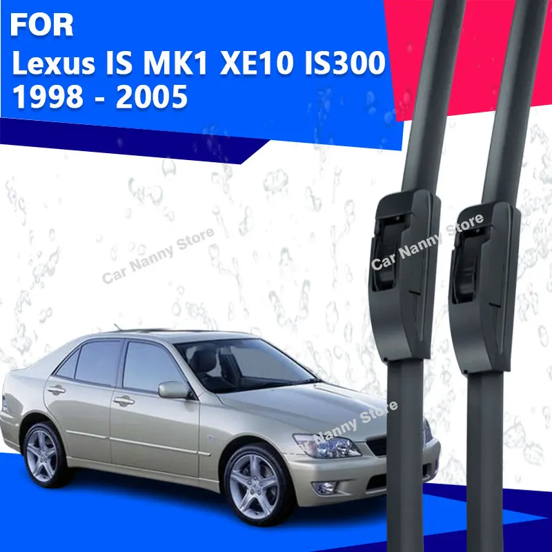 Palhetas de Limpador de Para-brisa Dianteiro para Lexus IS MK1 XE10 300 1998 - 2005, Limpadores de Carro com Faixa de Borracha Macia 2004 2003