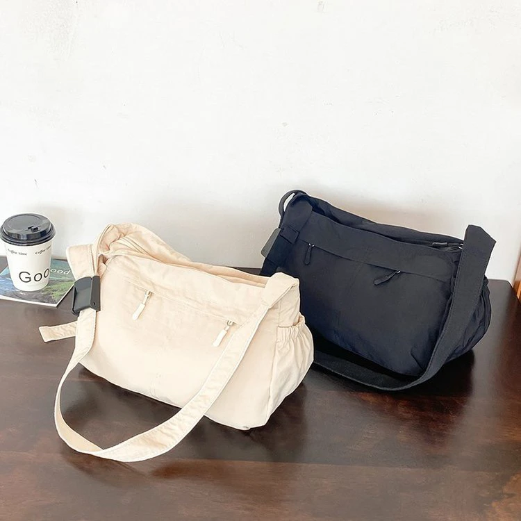 

Новинка 2024 года, ленивая сумка через плечо с напуском, легкая большая сумка-тоут для поездок на работу, повседневная спортивная сумка на одно плечо для работы