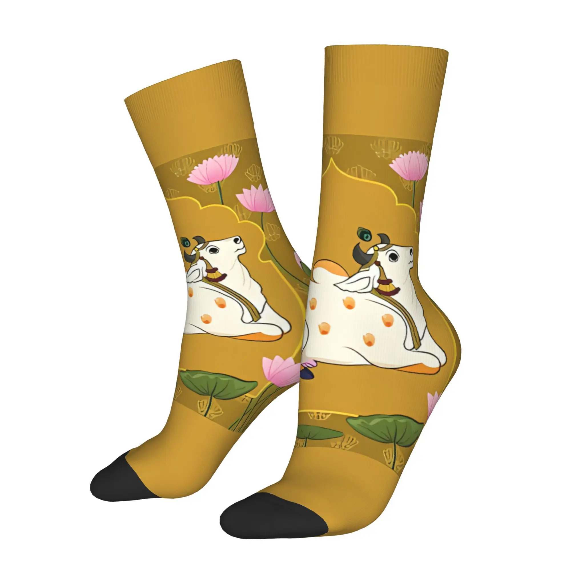 

Indian Culture Animal Socks Male Mens Women Autumn Stockings Hip Hop