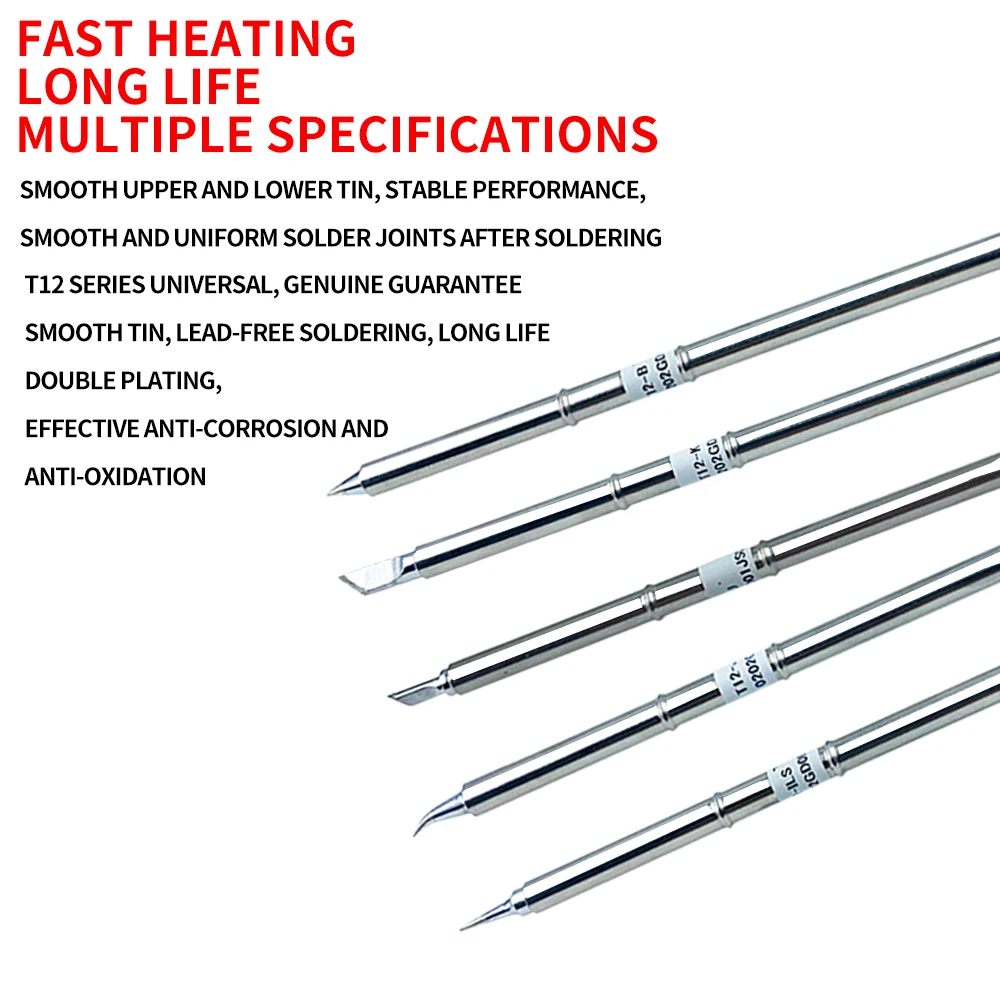 Lefavor T12 Series Soldering Tips for Soldering Welding Iron FX951 FX-952 Soldering Station High Quality