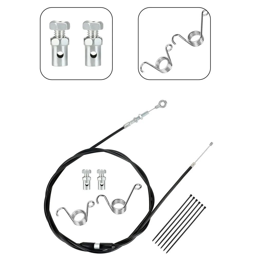 75 inch Replacement Throttle Cable Kit Compatible with for Go for kart Engines Including Brake and Throttle Pedal Springs