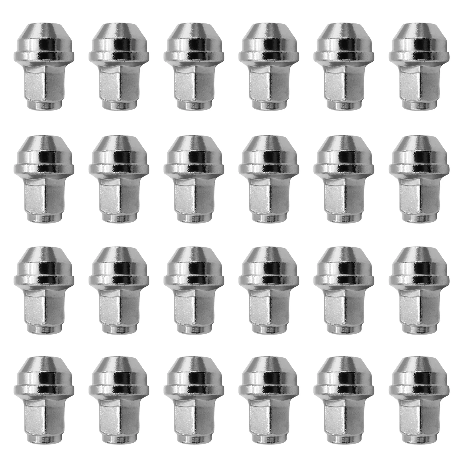 24 Pieces M14 x 1.5 Thread Wheel Lug Nuts Chrome Lug Nuts Bulge Acorn For Ford Ford F150 Expedition Lincoln Navigator 4L3Z1012A