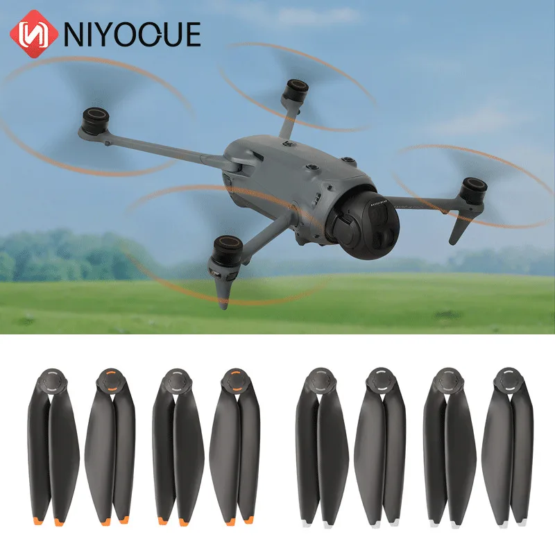 شفرة مراوح منخفضة الضوضاء لـ DJI Mavic 4 Pro شفرات سريعة الإصدار معززة بأجنحة صلبة ملحقات Mavic 4 Pro