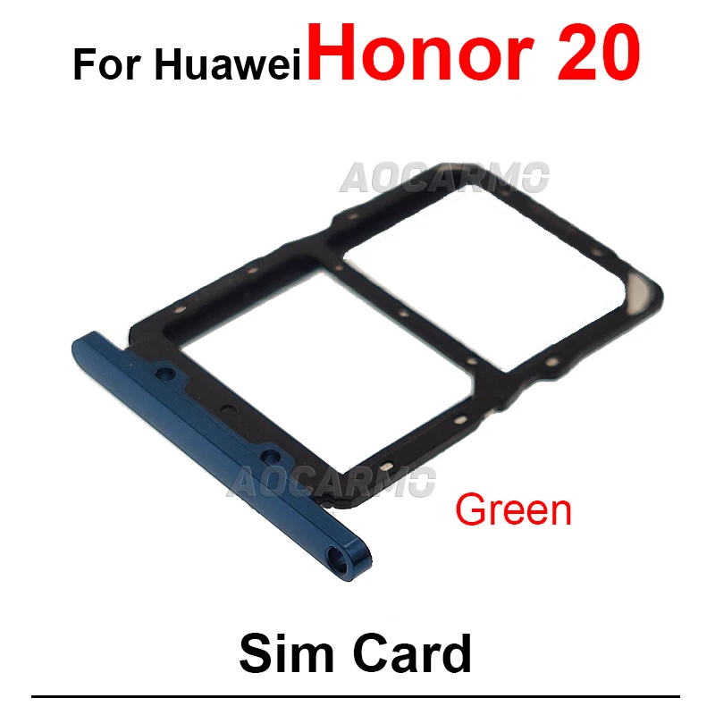 1Pcs For Huawei Honor 20 Pro 20Pro SIM Card Tray Slot Holder Replacement Parts