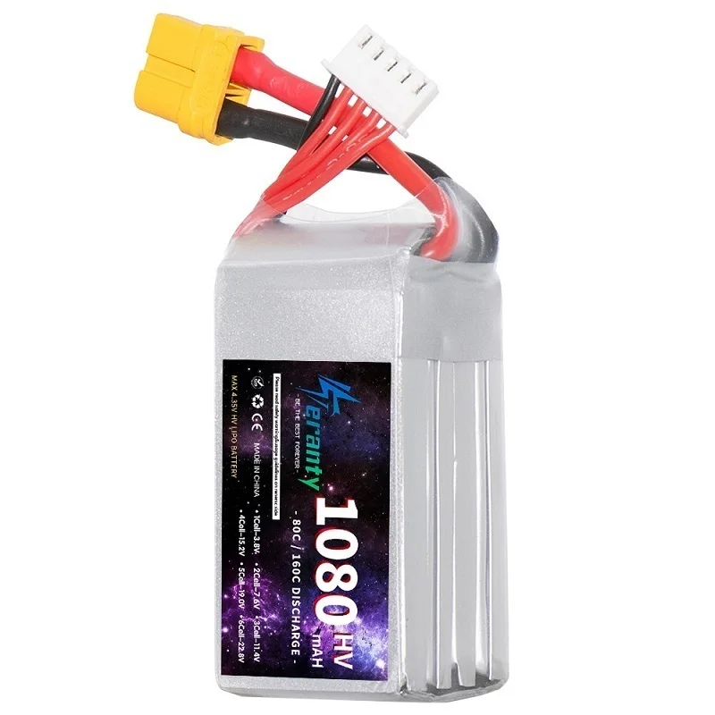 TERANTY HV 4S 15.2V 1080mAh 80C Lipo Battery For FPV Racing Drone RC Racer Helicopter 15.2V Battery With T XT60 XT30 Plug