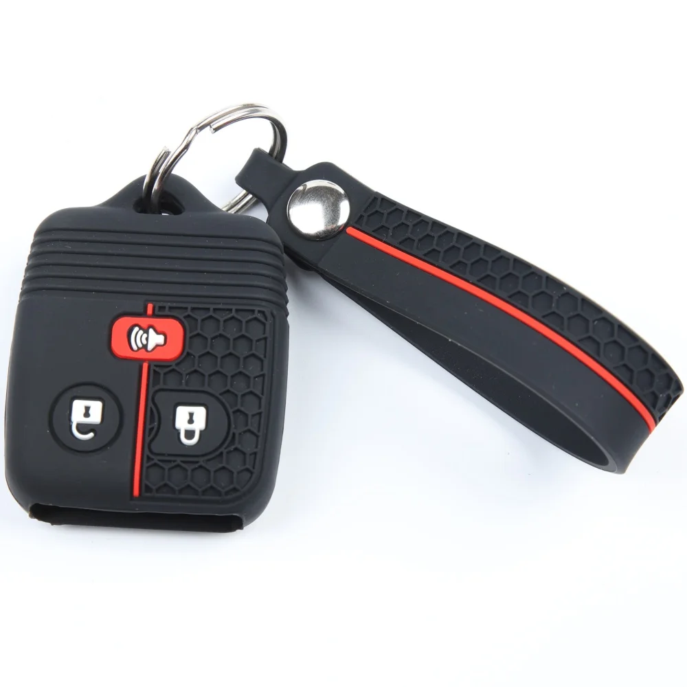 3/4 Buttons Silicone Car Remote Key Shell Case Fob Cover for Ford Transit MK6 Connect 2000- 2006 Escape Excursion Expedition