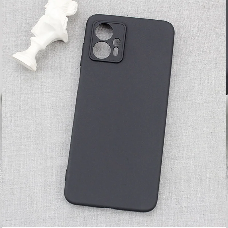 For Moto G23 Case Matte Silicone Soft TPU Back Cover Coque For Motorola Moto G13 G53 G73 G 23 Case Black Bumper for Motorola E13