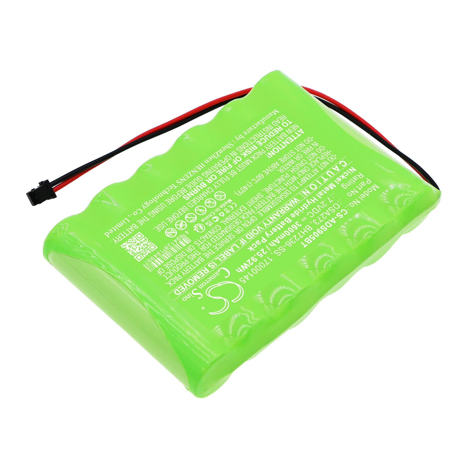 Emergency Lighting Battery For DSC Impassa SCW9055 Self-Contained 2-Way Wireless Security System SCW9057 3600mAh / 25.92Wh