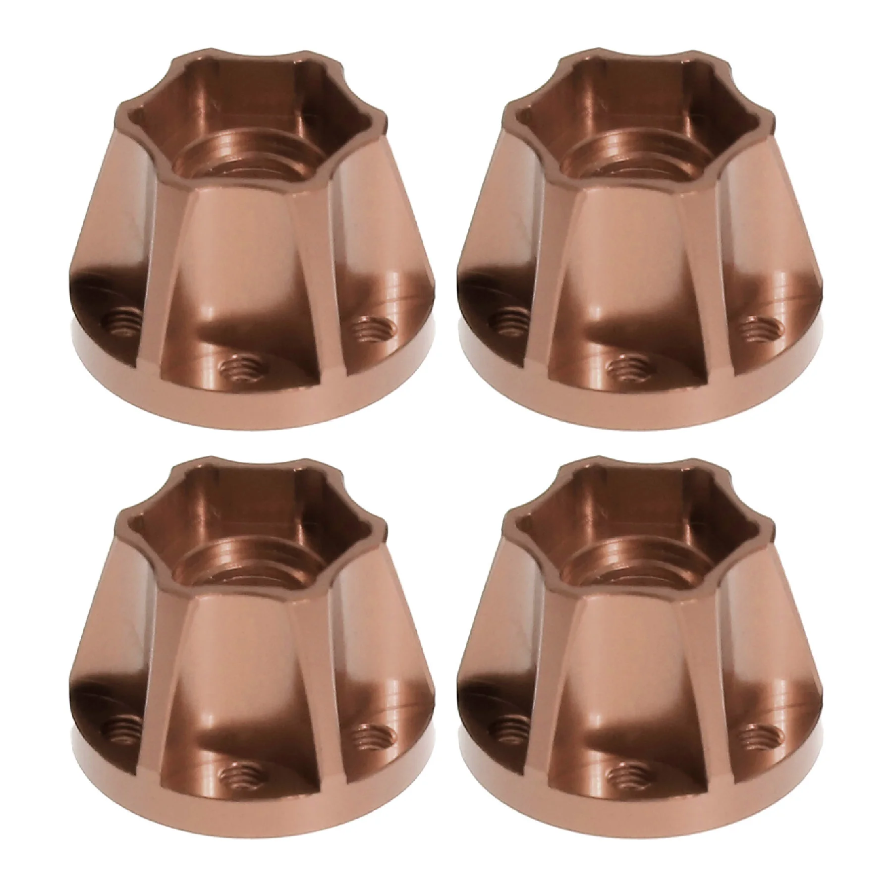 4-teiliges Radnaben-Verlängerungsset 6/9/12/15mm für 1,9/2,2 Zoll RC-Auto-Räder Aluminium-Legierung Radabstandshalter für CC01 D90