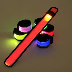 Party LED Bracelet Luminous Neon Light Bar Party Prop Wristband Night Running Armband LED Light Wrist Strap Glowing Slap Webbing