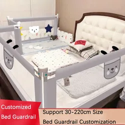 Customiza 30cm-220cm Baby Bed Fence Safety Rails Crib Guardrail Baby Fall Protection Rails Children Bed Rails 1m Bed Rail Custom
