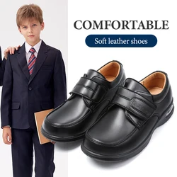 Comfortable Shoe Children Boy School Shoes Shoes for Boys Campus Middle School Student Male Flat Black British Style Light Kids