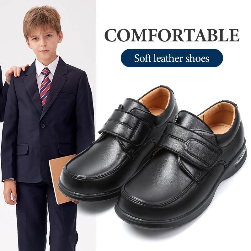 Comfortable Shoe Children Boy School Shoes Shoes for Boys Campus Middle School Student Male Flat Black British Style Light Kids