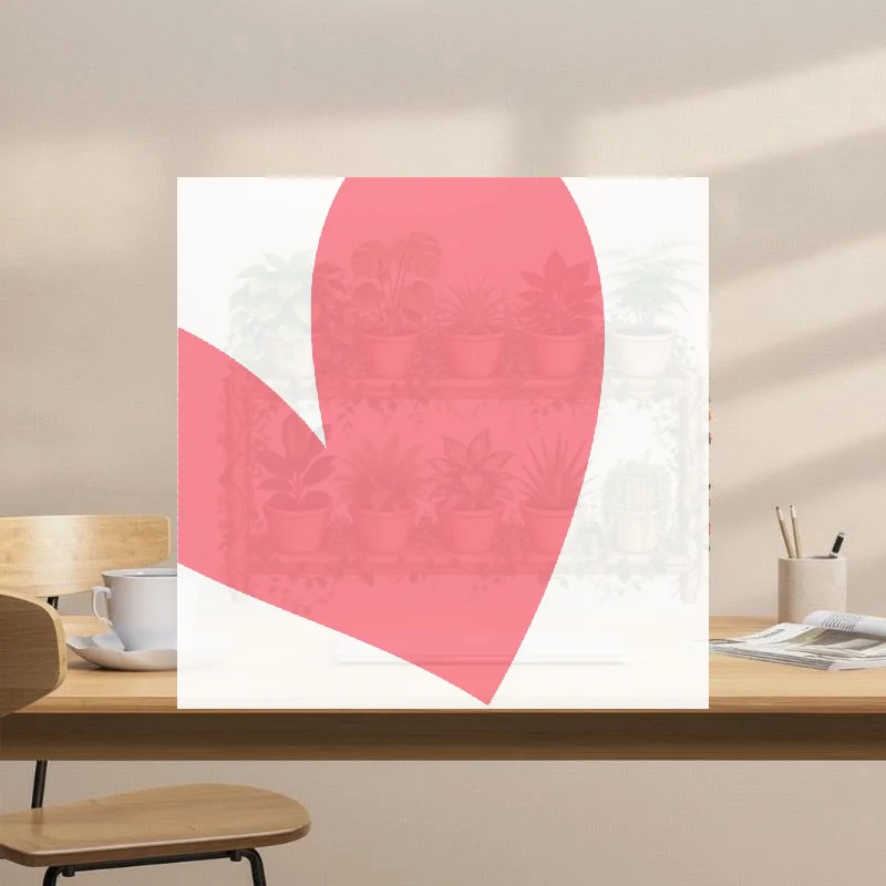 Double-layered Potted Plant Stand Wall Sticker Easy to Clean Self-adhesive for Kids Bedroom Playroom Home Decor