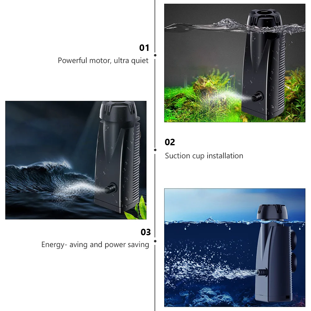 

Aquarium Oil Film Skimmer Electric Surface Cleaner Powerful Motor PVC Material Easy Suction Cup Fixing Fish Tank Accessories