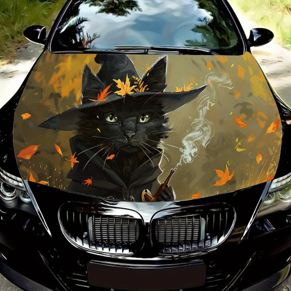 

Car Engine Hood Vinyl Wraps Sticker, Personalized Auto Accessory, Waterproof Self-adhesive Car Decal, Gift for Car and Animal Lo