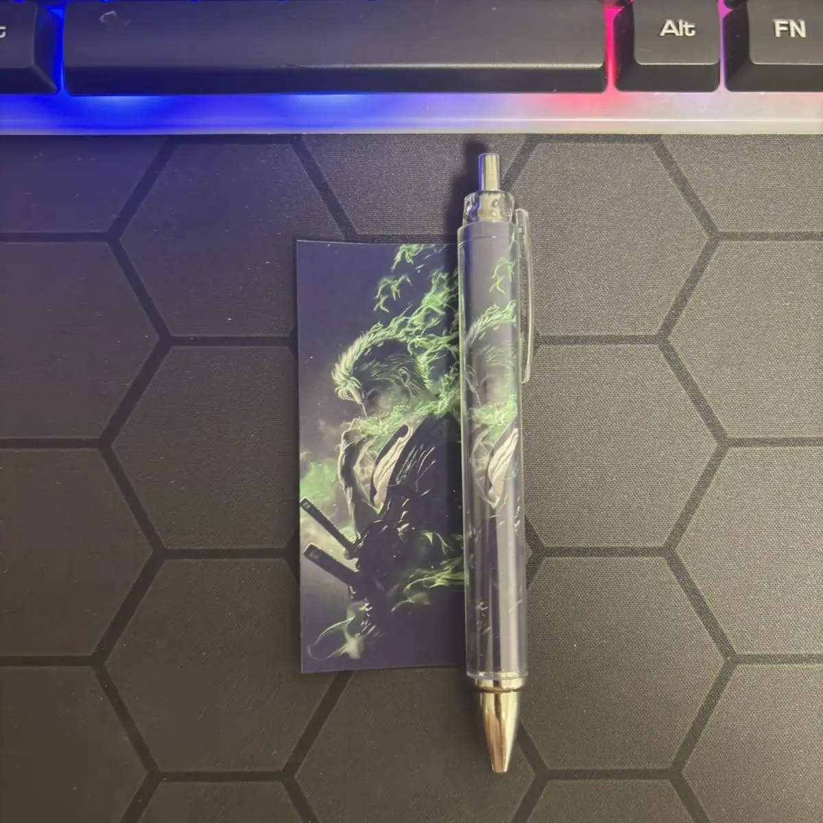 One Piece Roronoa Zoro Paper Roll Retractable Gel Pen Quick Dry Smooth Black Ink Exam Writing Stationery Gift view 2