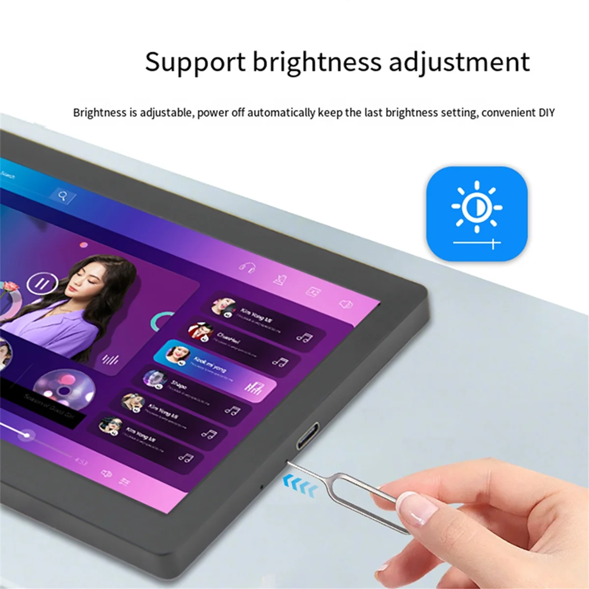 ABJZ 5 بوصة IPS Type-C شاشة ثانوية ديناميكية 1024x600 شاشة LCD وحدة المعالجة المركزية GPU RAM مراقبة دعم عمودي بحرية AIDA64