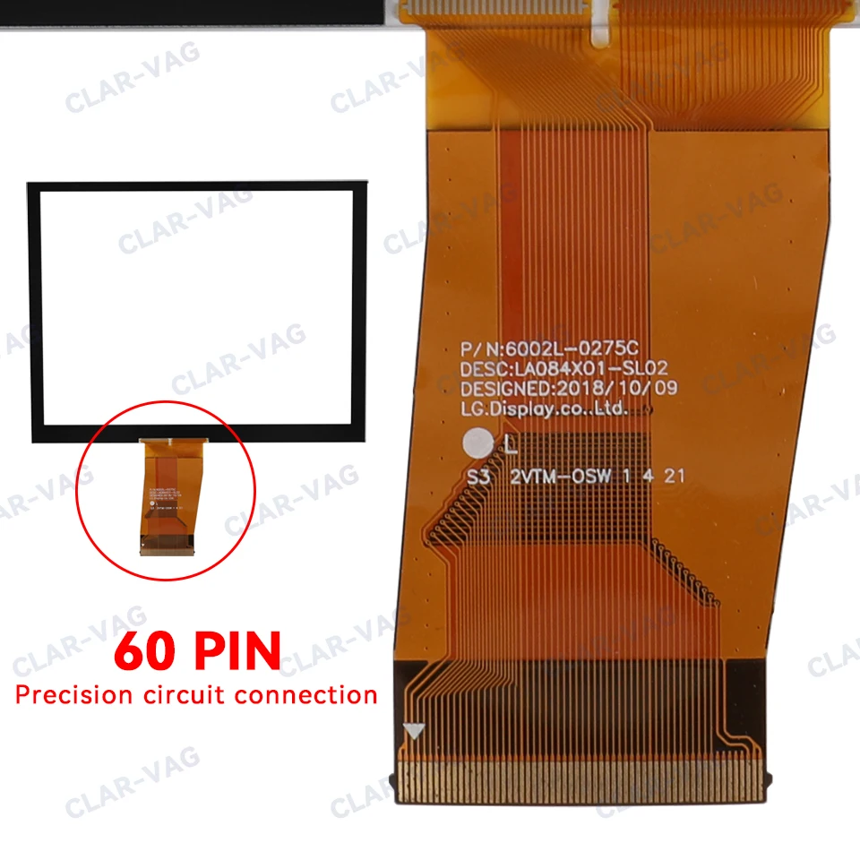 8.4 Inch LCD Touch Screen Digitizer For Dodge Challenger Charger Durango for Jeep Radios GPS Navigation LA084X01(SL)(01)(02)