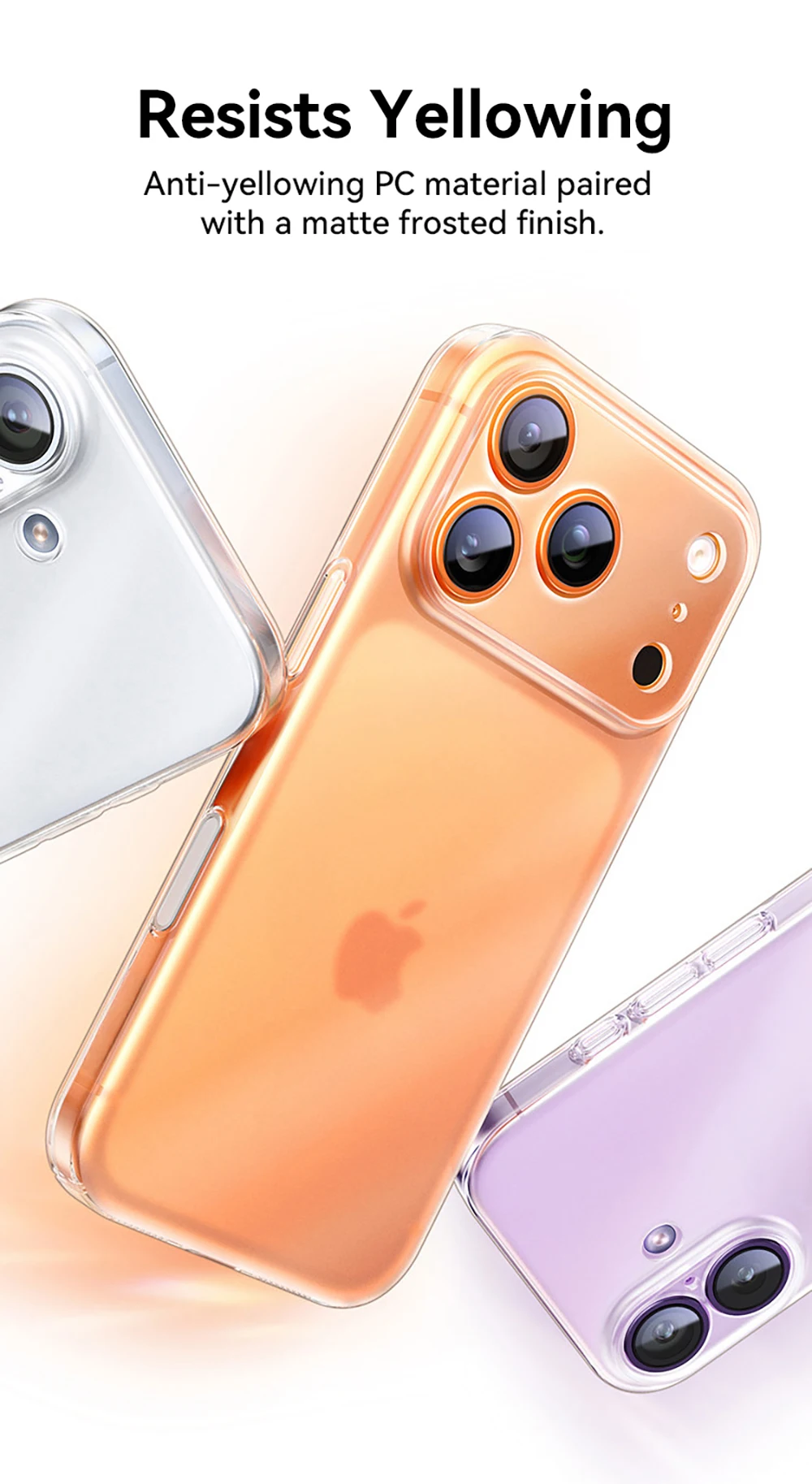 Joyroom für iPhone 18 Pro Max Hülle, Mattierte Hülle, Stoßfeste Matte Schutzhülle für iPhone 17 Pro Max, Magnetische Hülle für kabelloses Laden – Detail 2