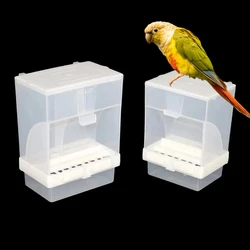 1 Pc Parrot Hanging Automatic Feeder Bird Feeder Bird Automatic Feeder Parrot Splash Proof Removable Container Pet Bird Cage
