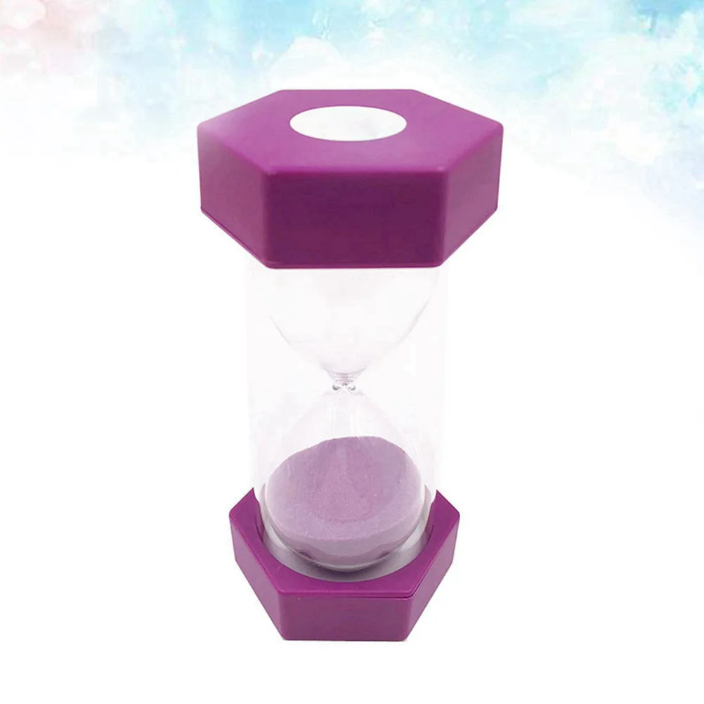 

Simple Hexagon Sand Hourglass 6 Minutes Plastic Security Sand Timer Sandglass Hourglass Gifts hourglass timer