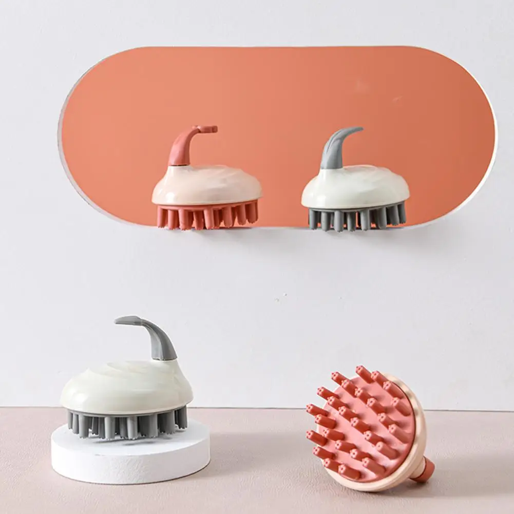 Silicone Shampoo Head Scalp Massage Brush Silicone Body Brush Hair Washing Comb Bath SPA Shower Massage Hair Brush