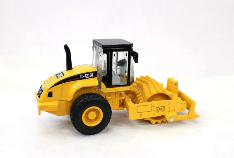 C-COOL 1/64 Alloy Diecast Engineering Vehicle Toy Padfoot Drum vibratory Compactor Model Children Gifts In Stock