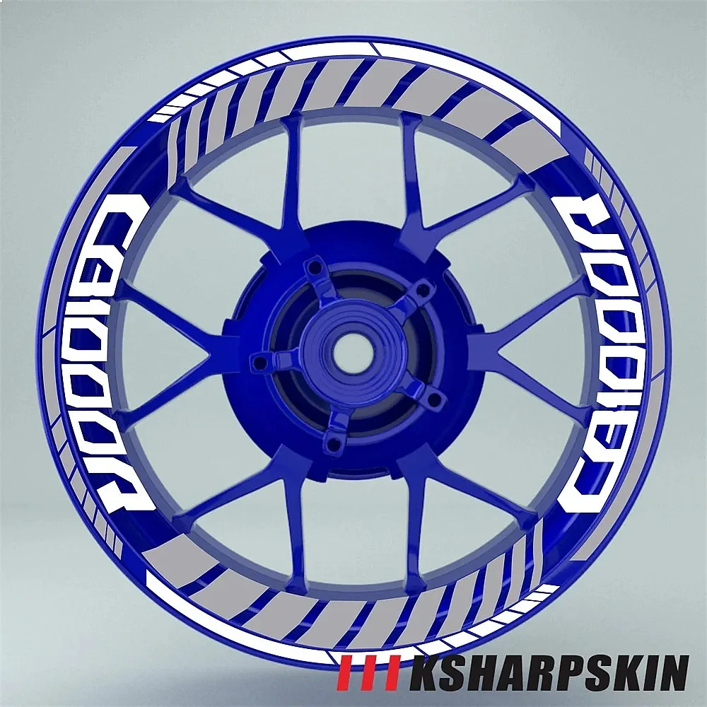 Multiple Color Waterproof Reflective Motorcycle Tire Stripes Decals for Honda CB1000R