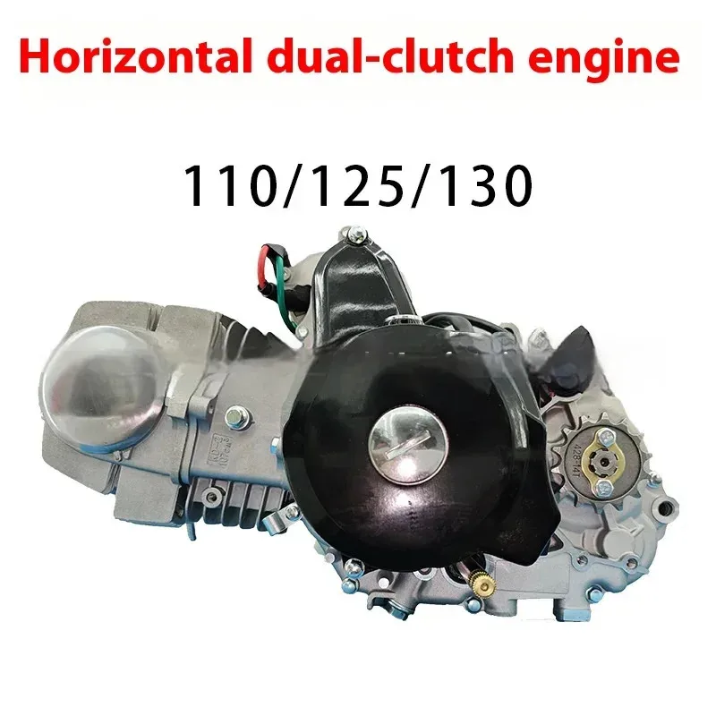 Factory Hot Selling For  110cc/ 125/130cc Horizontal Air-Cooled Dual Clutch Motorcycle Engine Motor 1 Cylinder 4 Stroke New Cond