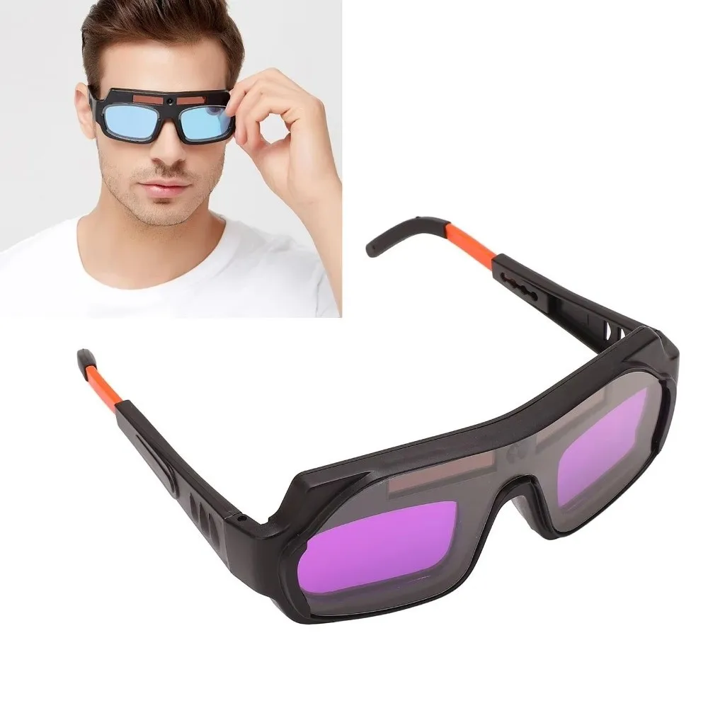 Automatic Dimming Welding Glasses Anti-glare Auto Darkening Welding Goggle Argon Welding Glasses Solar Eye Protective PC Glasses