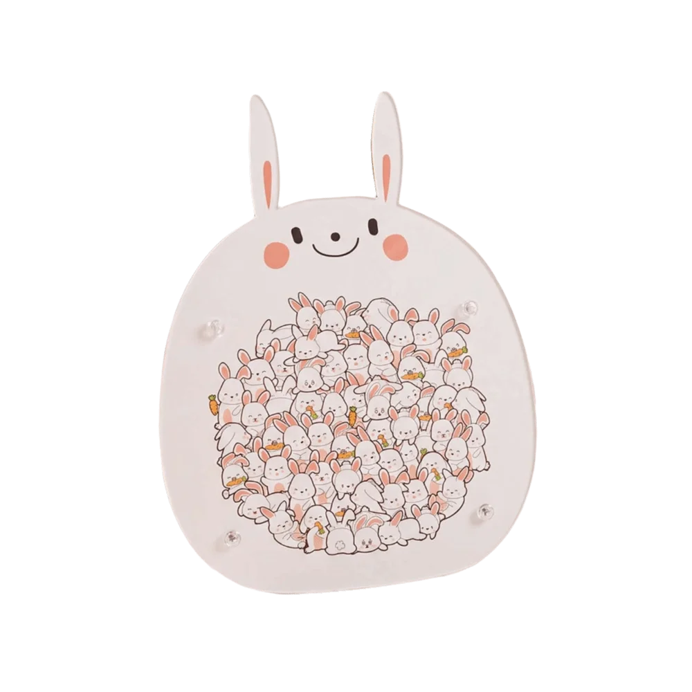 Brain Burning Little Rabbit Wooden Puzzle Little Lamb Animal Puzzle Penguin Jigsaw Chickens DIY Assembly Unique Irregular Puzzle