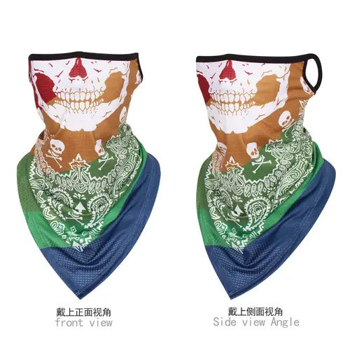 Multi-function Motorcycle Face Scarf Skull Masks Cycling Neck Gaiter Cover Mesh Tube Sport Sunscreen Men Women Bandana Balaclava - Image 5