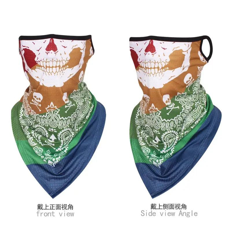 Multi-function Motorcycle Face Scarf Skull Masks Cycling Neck Gaiter Cover Mesh Tube Sport Sunscreen Men Women Bandana Balaclava - Image 5