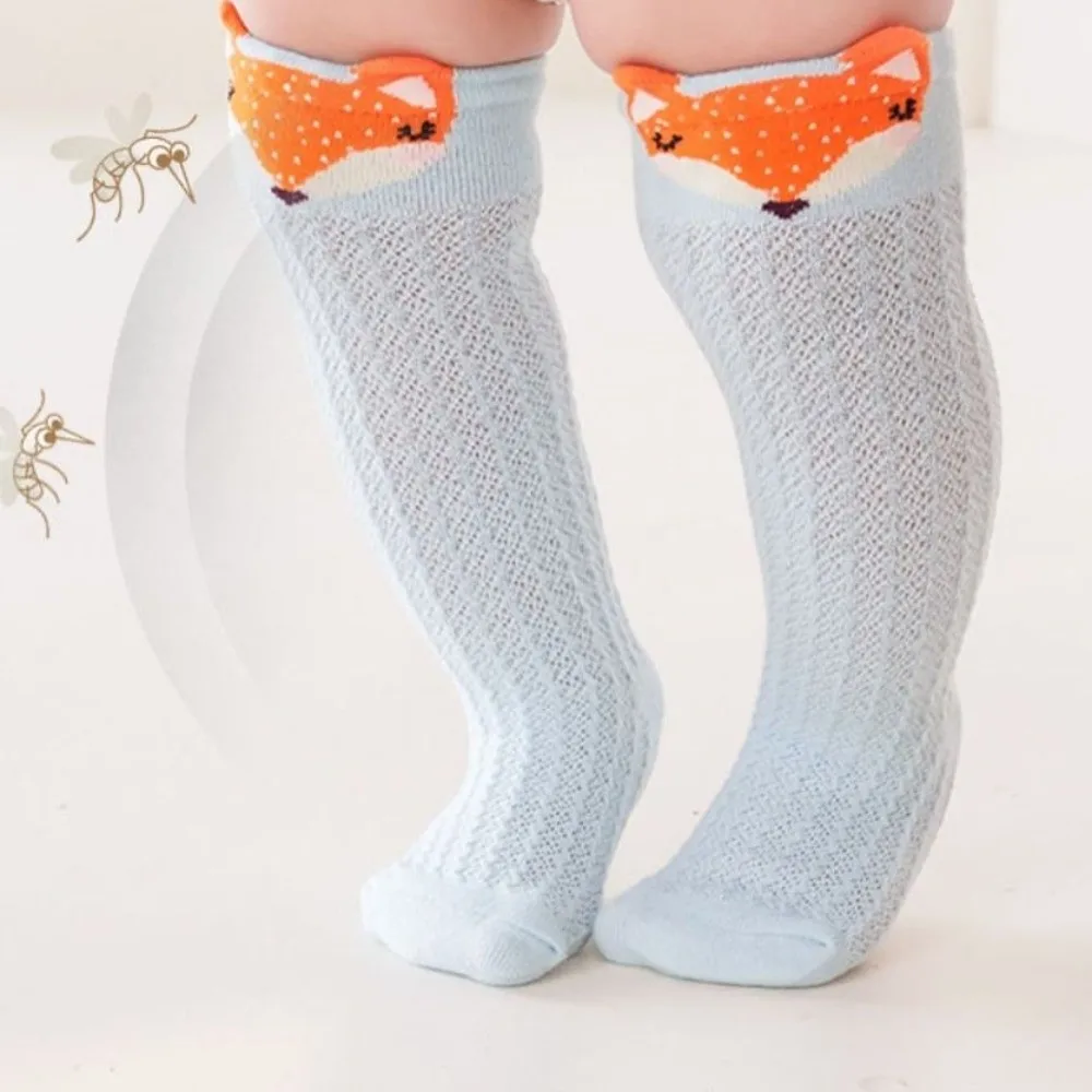 6Pairs Cartoon Animal Calf Socks Baby Mesh Cute Above Knee Stockings Leg Warmer Toddle Infant Cotton Stockings Newborn