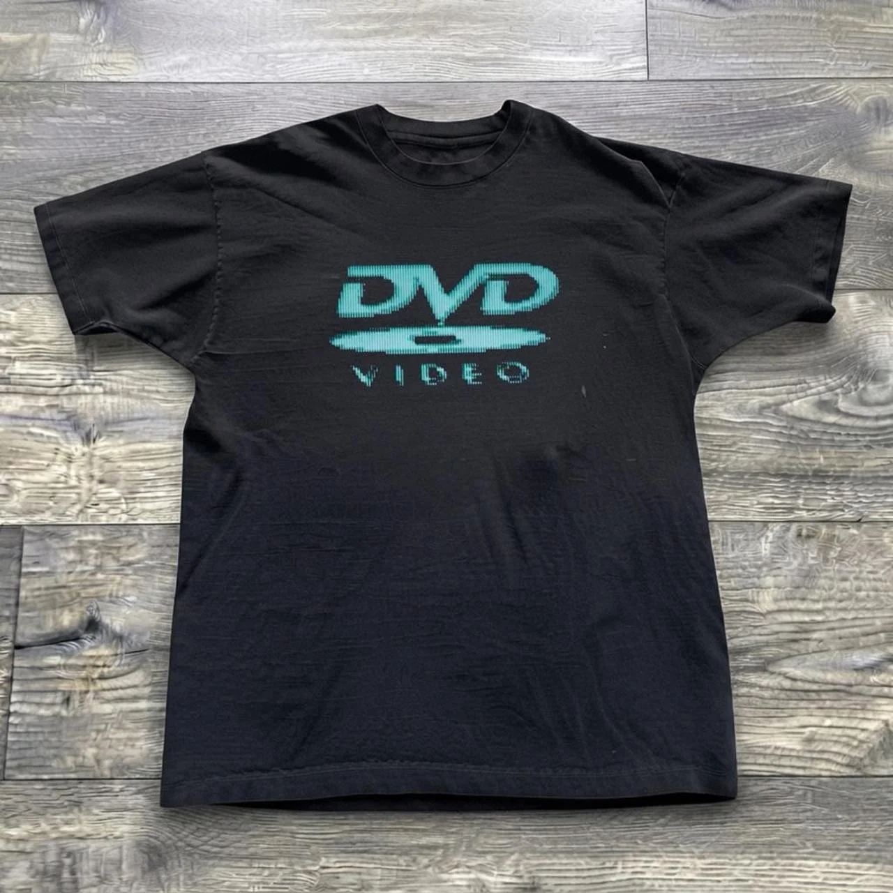 Hot Sale Funny Retro Graphic DVD VIDEO Logo Print T-Shirt Men Women Casual Streetwear Style Top Gothic Cotton Oversized T-shirt