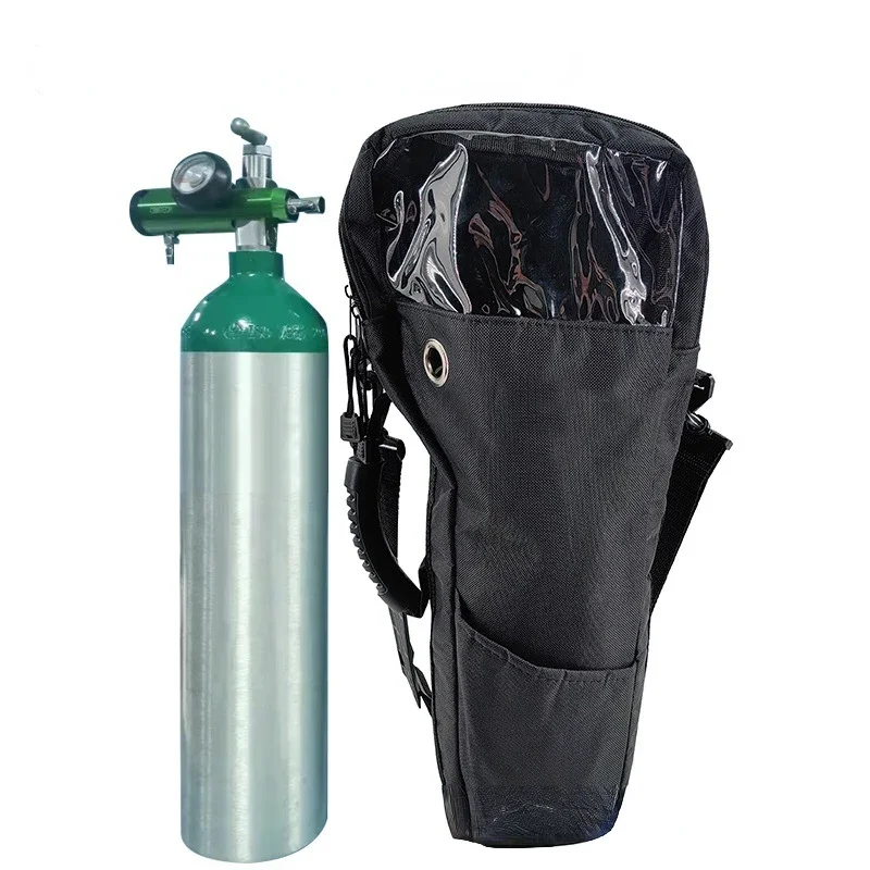 Portable 1L/2L/2.5L/2.8L Oxygen Cylinder Bag Aluminum Alloy Oxygen Cylinder Non-woven Inner Layer Oxygen Cylinder Hanging Bag