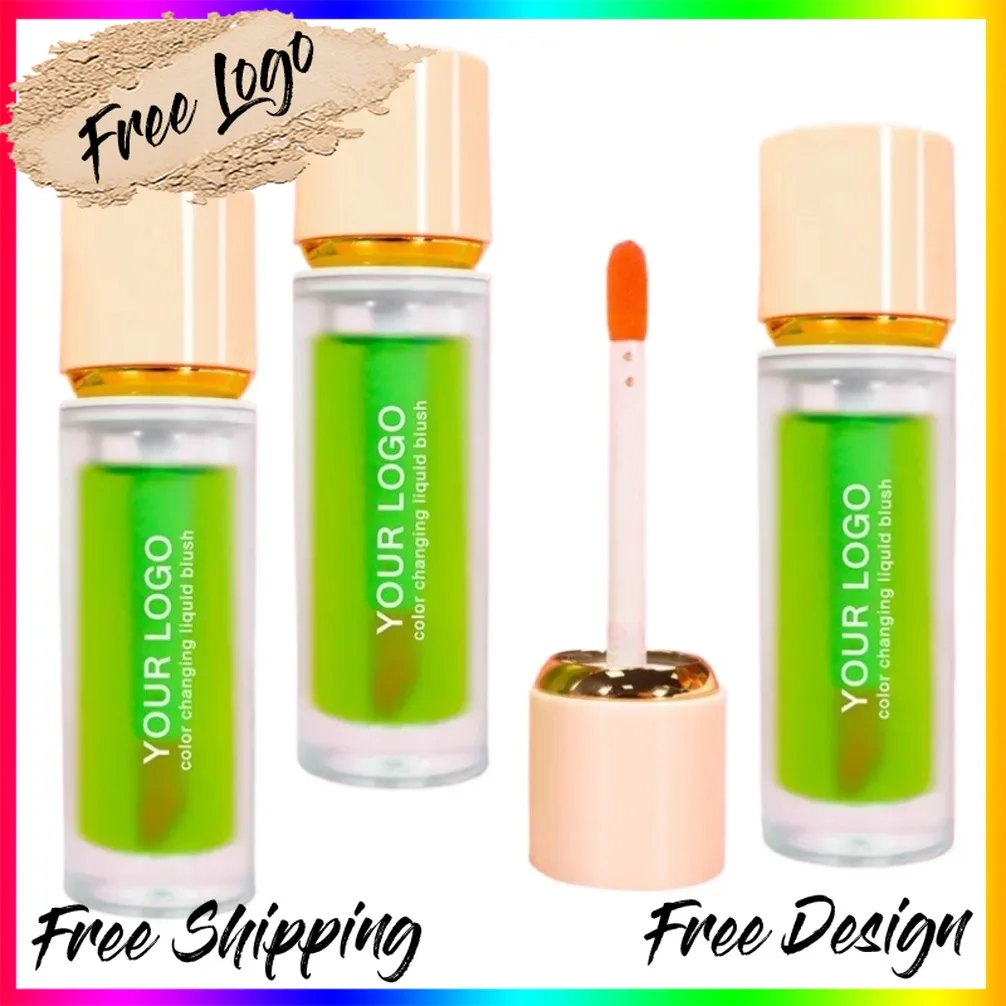 Rubor de aceite para mejillas que cambia de Color PH, hidratante vegano personalizado de marca privada, colorete de larga duración, tinte para mejillas, maquillaje al por mayor