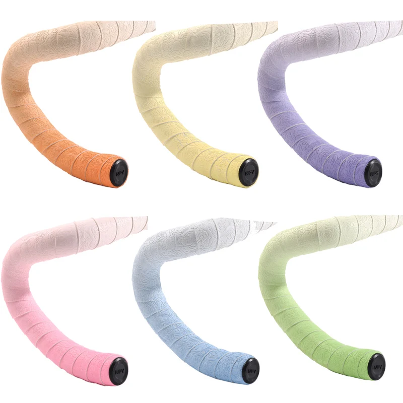 Bike Handlebar Tapes Gradient Color Road Bicycle Handle Tape Soft Shock Absorber Gravel Racing Cycling Non-slip Bar Wrapper Belt