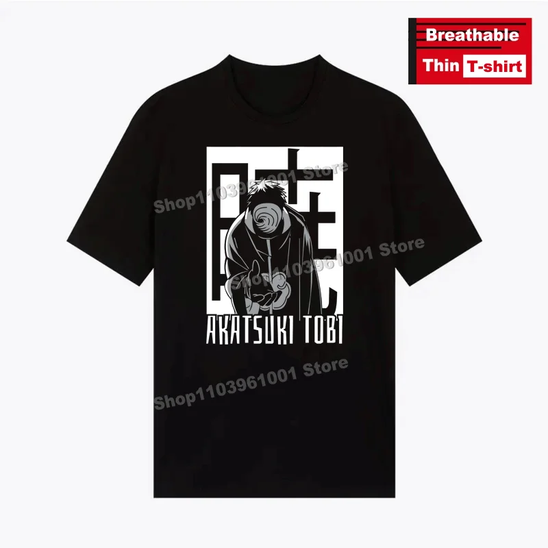 

Japanese Popular Anime Printed - Obito T-shirts y2k Harajuku Fashion Men Women Casual Short Sleeve Tees Breathable Thin T-shirt