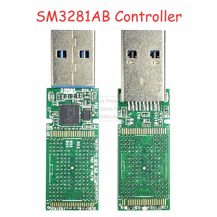 SM3281AB 100% NEW Main Control Board PCBA for NAND Flash USB3.0 Double Weldable BGA132 BGA152 Chip U Disk PCB Controller DIY