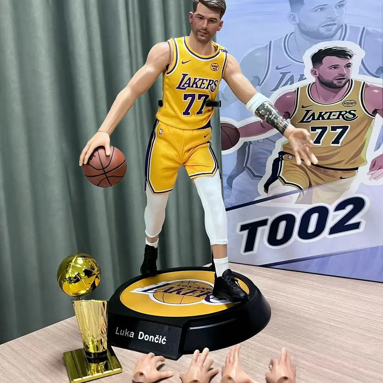 

Spot Goods DD Toys Basketball Soldier Set Doncic Figure Rubberized T002 Collection